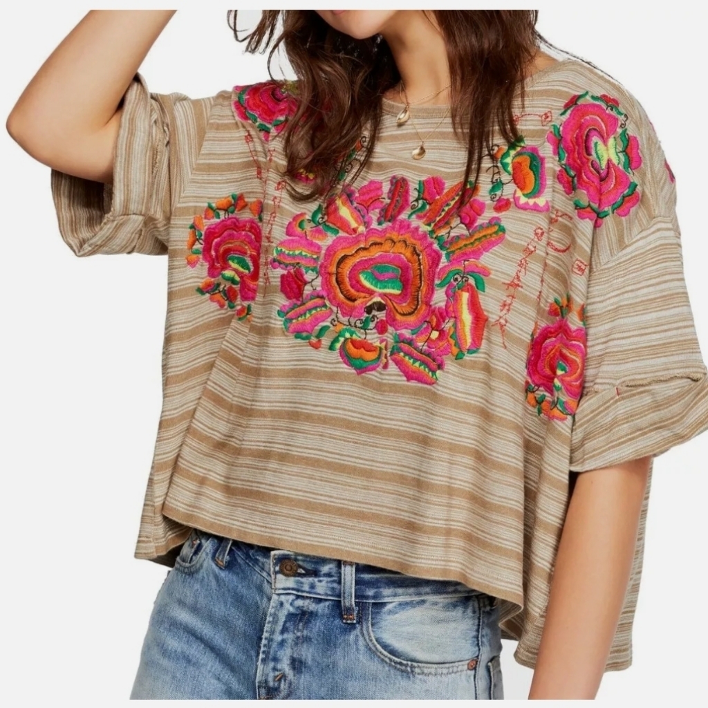 Women's Free People Embroidered Top